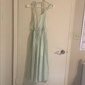 Long satin-y dress